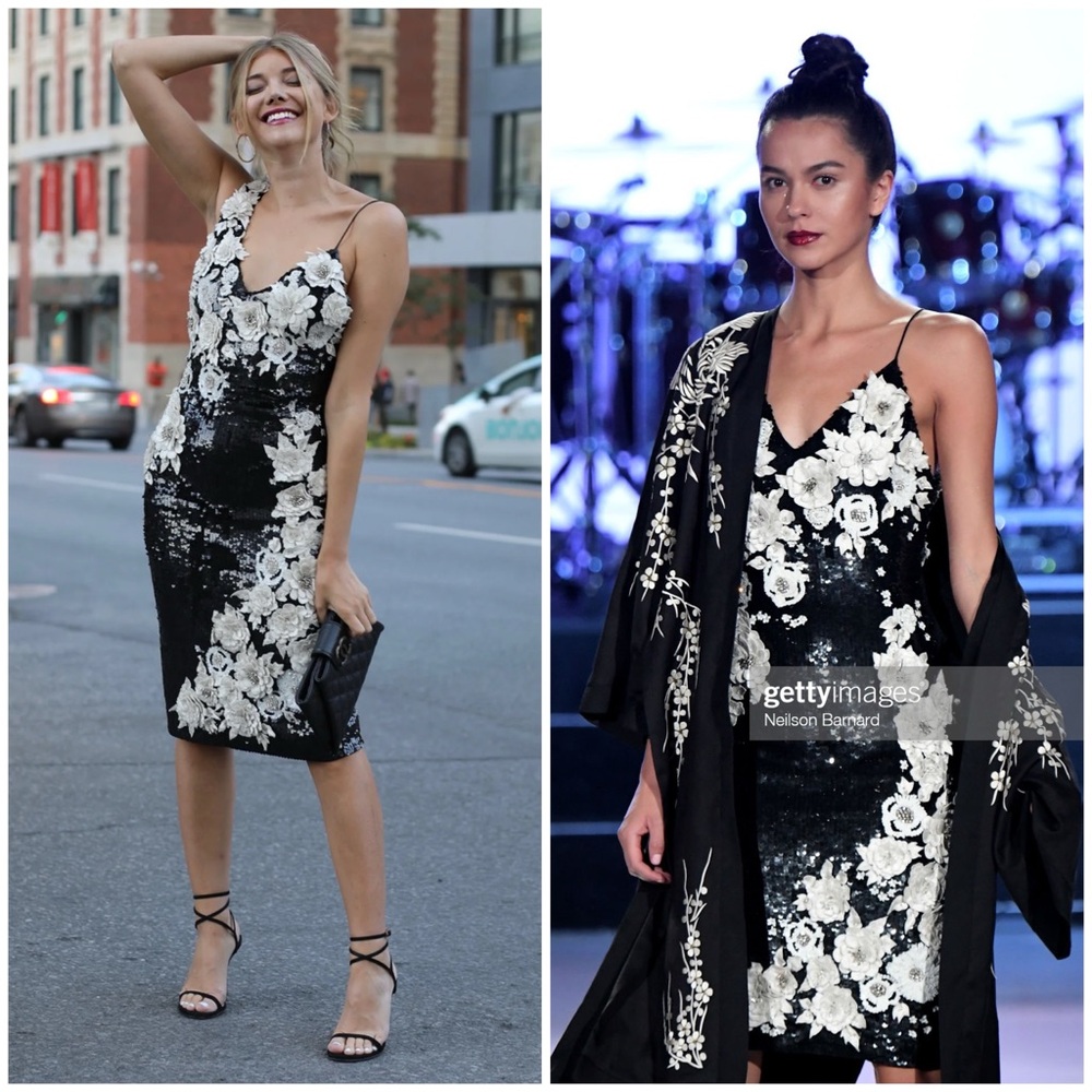 ALICE + OLIVIA Francie Sequin Fitted Gown